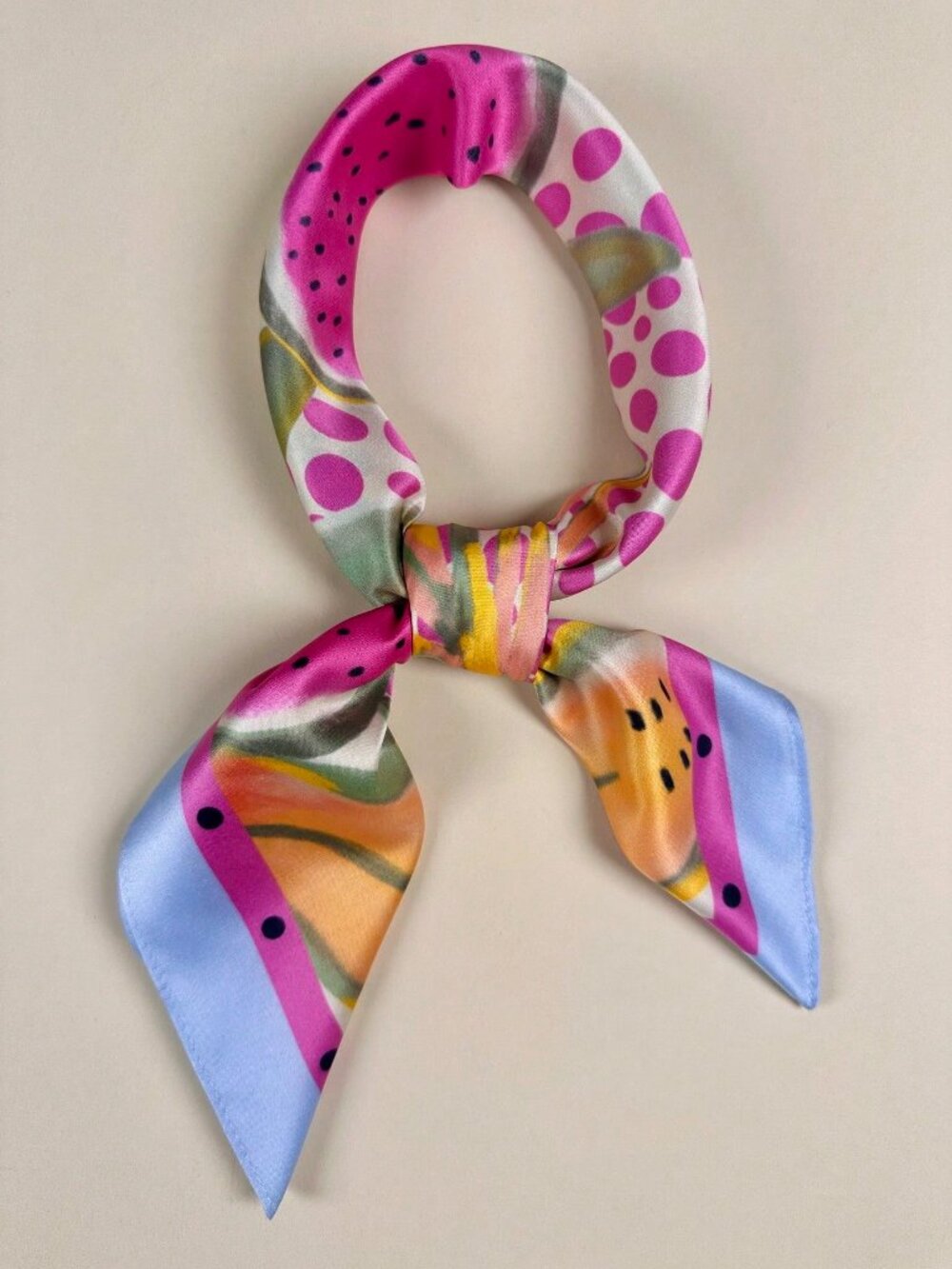 Tropical Fruit Square Scarf - Picture 3 of 5